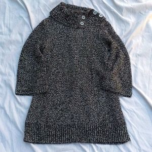 Cowl neck tunic sweater